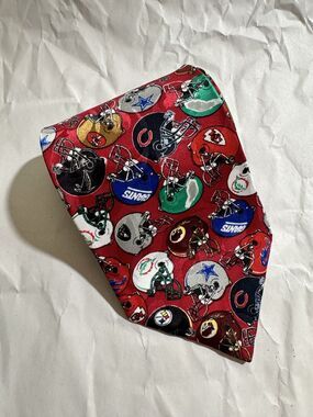 Team NFL Tie Classic Football Helmets Logo Vintage  Necktie 56"x4"